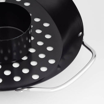 Crate & Barrel Outdoor Double Non-Stick Chicken Roaster Pan.