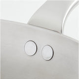 High-quality stainless steel sauté pan ideal for even heat distribution and professional cooking