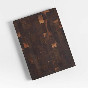 Crate & Barrel Walnut End Grain Cutting Board.