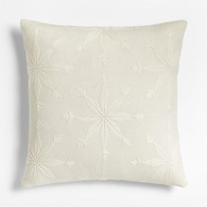 "Crewel Ivory 23"" Snwflk Down Alternati.