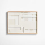 "Dimension I" Framed Hand-Cut Paper Wall Art 30"x 40" by Coup d'Esprit.