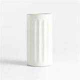 Dover White Ceramic Taper Candle Holder 7".