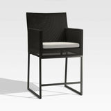 Dune Black and White Outdoor Counter Stool.