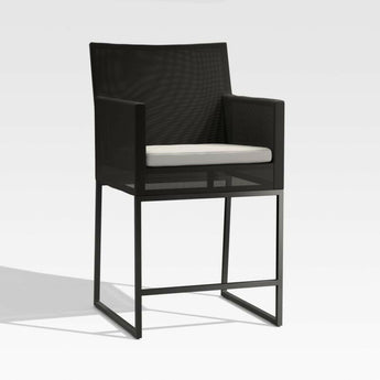 Dune Black and White Outdoor Counter Stool.