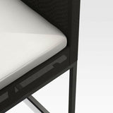 Dune Black and White Outdoor Counter Stool.