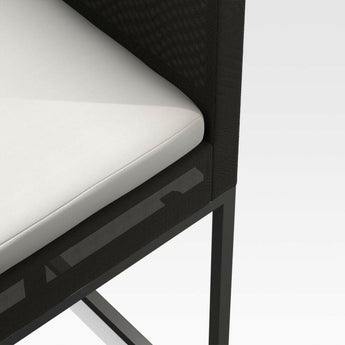 Dune Black and White Outdoor Counter Stool.