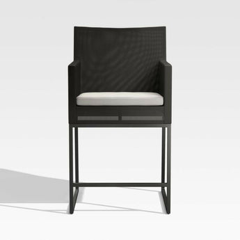 Dune Black and White Outdoor Counter Stool.