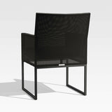 Dune Black Outdoor Dining Arm Chair.