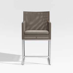 Taburete de mostrador Dune con cojín Sunbrella®