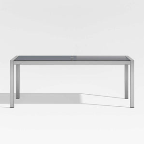 Mesa de comedor rectangular Dune con vidrio pintado