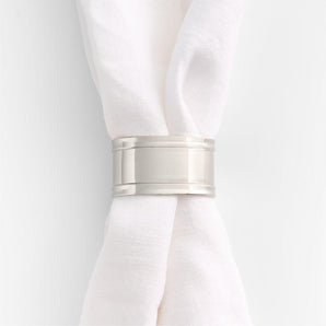 Anillo para servilletas Easton con acabado de acero inoxidable