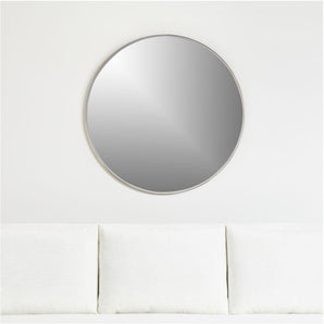 Edge Brass Round Wall Mirror