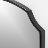 Emmy Narrow Black Arch Floor Mirror.