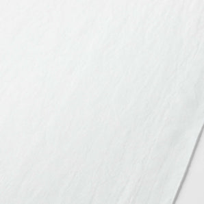 Marin 120" White European Flax ®-Certified Linen Table Runner.
