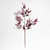 Faux Large Dark Red Eucalyptus Branch 72".