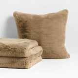 Faux Fur 70"x55" Sierra Tan Throw Blanket.