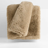 Faux Fur 70"x55" Sierra Tan Throw Blanket.