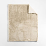 Faux Fur Throw Travertine.