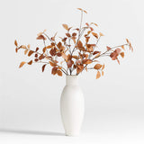 Faux Small Golden Leaf Branch.