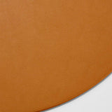 Rizzo Round Reversible Grey Faux Leather Placemat.