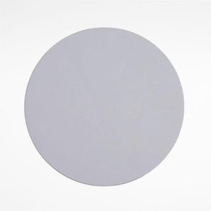 Rizzo Round Reversible Grey Faux Leather Placemat.