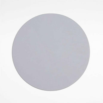 Rizzo Round Reversible Grey Faux Leather Placemat.