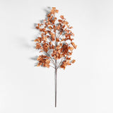 Faux Orange Oak Leaf Branch 66".