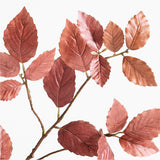 Faux Small Rust Leaf Branch.