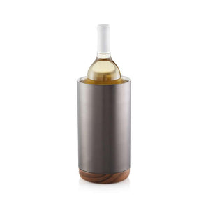 Fenton Graphite and Wood Wine Cooler.