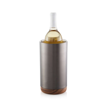 Fenton Graphite and Wood Wine Cooler.