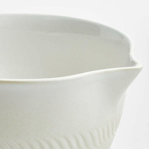 Fern White Ceramic Batter Bowl