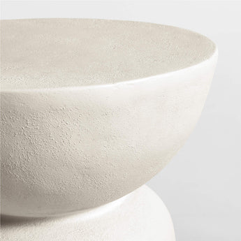 Fernando White Recycled Accent Table.