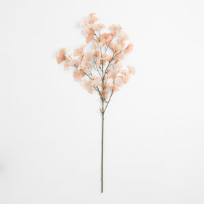 "Bleached Ginkgo Leaf Spray 50""".