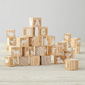 Baby Etched Wooden Blocks