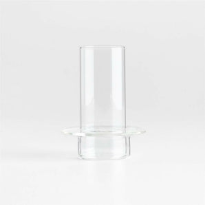Gara Clear Glass Hurricane Candle Holder 5".