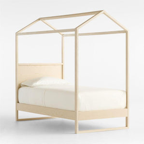 Cama de madera de fresno Gemini para niños