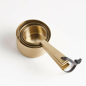 Gold Measuring Cups.