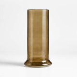 Tall Green Glass Vase 12".