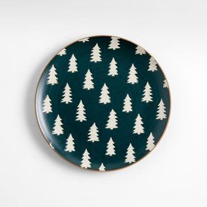 Green Trees Salad Plate.