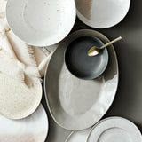 Marin White Small Oval Serving Platter.