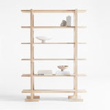 Haldeman Pine Wood Open Bookcase by Leanne Ford.