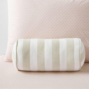 Kids Harriet Stripe Velvet Bolster Pillow