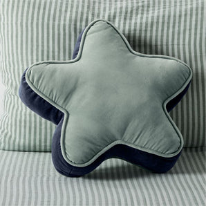 Kids Harriet Velvet Star Shaped Throw Pillow