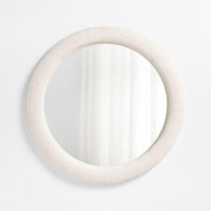 Harris Boucle Round Wall Mirror