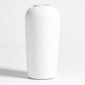 Haven White Cement Vase