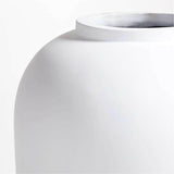 Haven White Cement Vase.