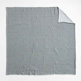New Natural Hemp Ink Black Grid King Duvet Cover.