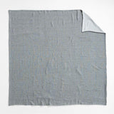 New Natural Hemp Ink Black Grid King Duvet Cover.