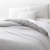 New Natural Hemp Ink Black Grid King Duvet Cover.