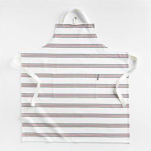 Holiday Stripe Organic Cotton Apron